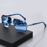 Polarized Metal Large Frame Sunglass for Men