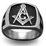 Retro Masonic Symbol Fashion Statement Ring