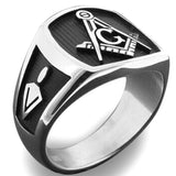 Retro Masonic Symbol Fashion Statement Ring