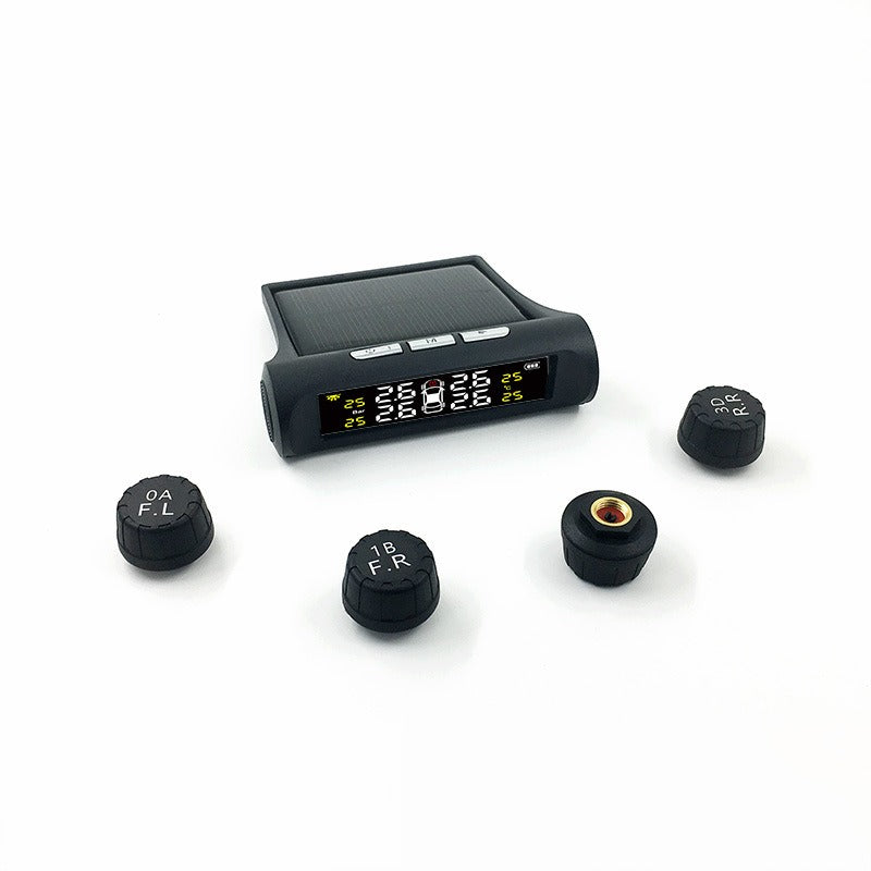 Car Solar Tire Pressure Monitoring System With Display