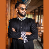 Stylish Neck Black Soft Cotton Premium Panjabi