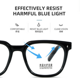 Anti-blue new fashionable square  optical glass