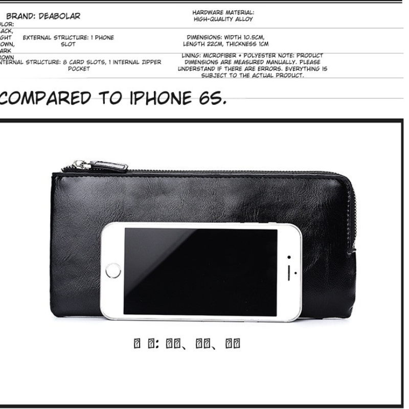 Trendy Youth Zipper Long Wallet