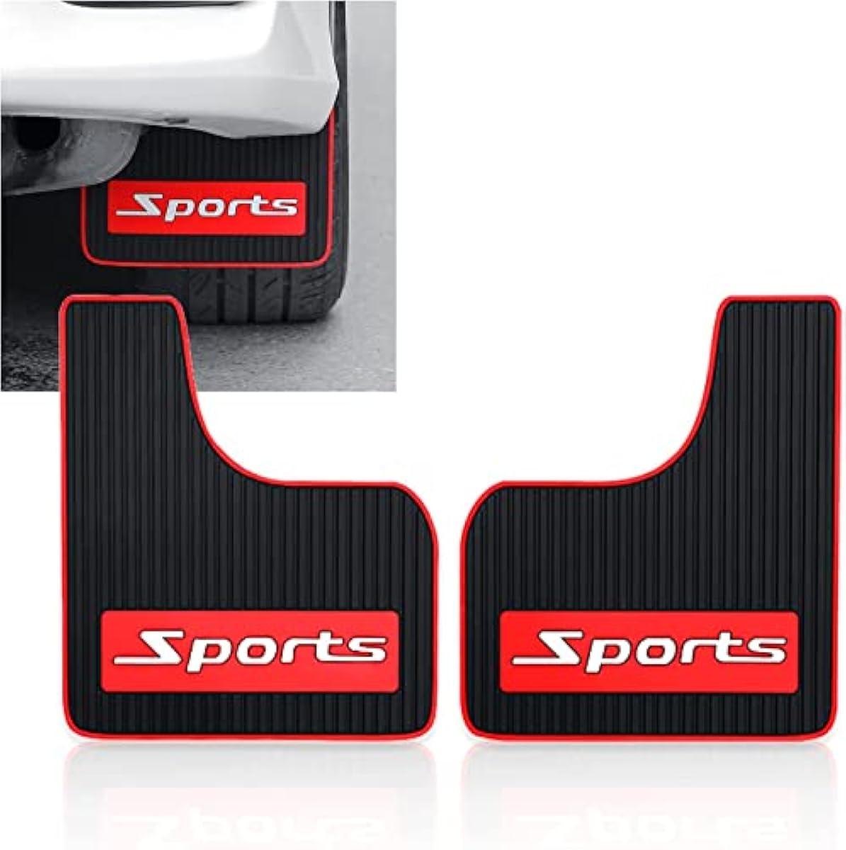 2 PCS Car Rubber Mudguard