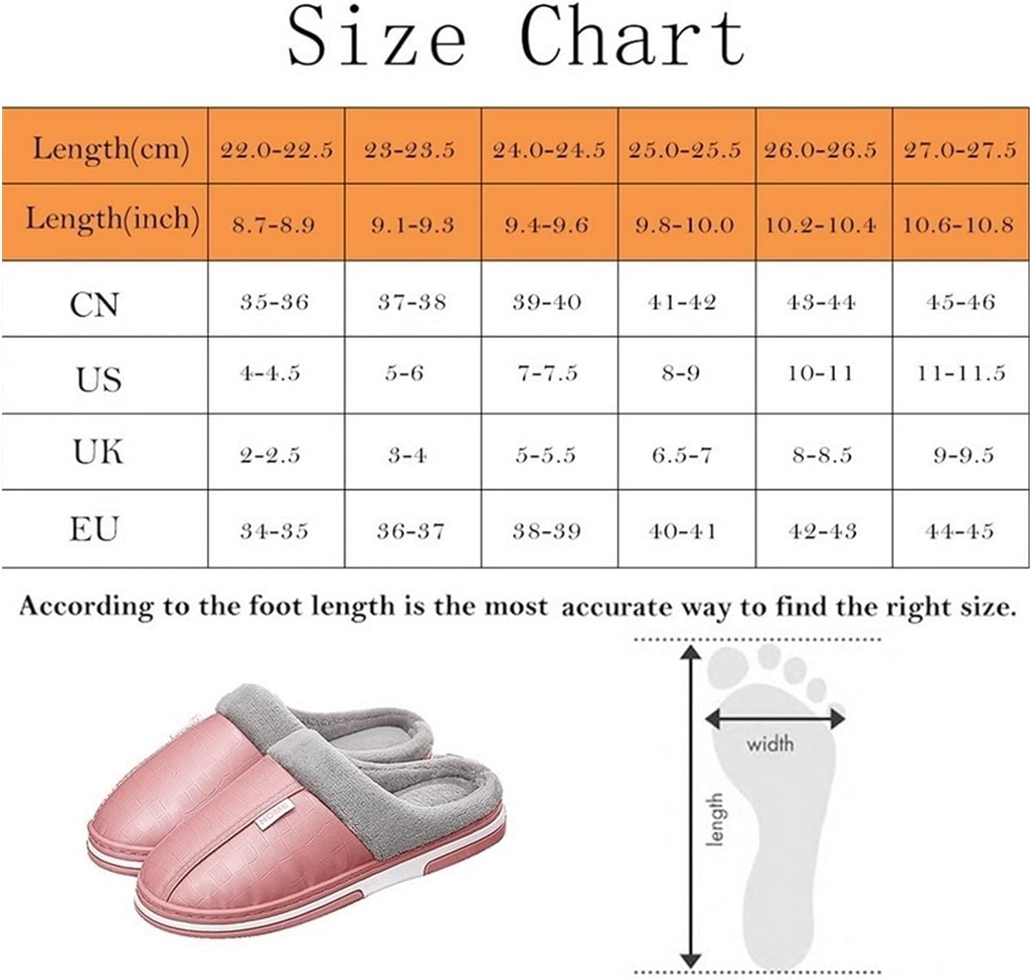 Women PU Leather Warm Winter House Slippers