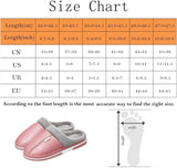 Women PU Leather Warm Winter House Slippers