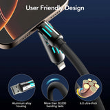 240W 4-in-1 USB-C Fast Charging Cable