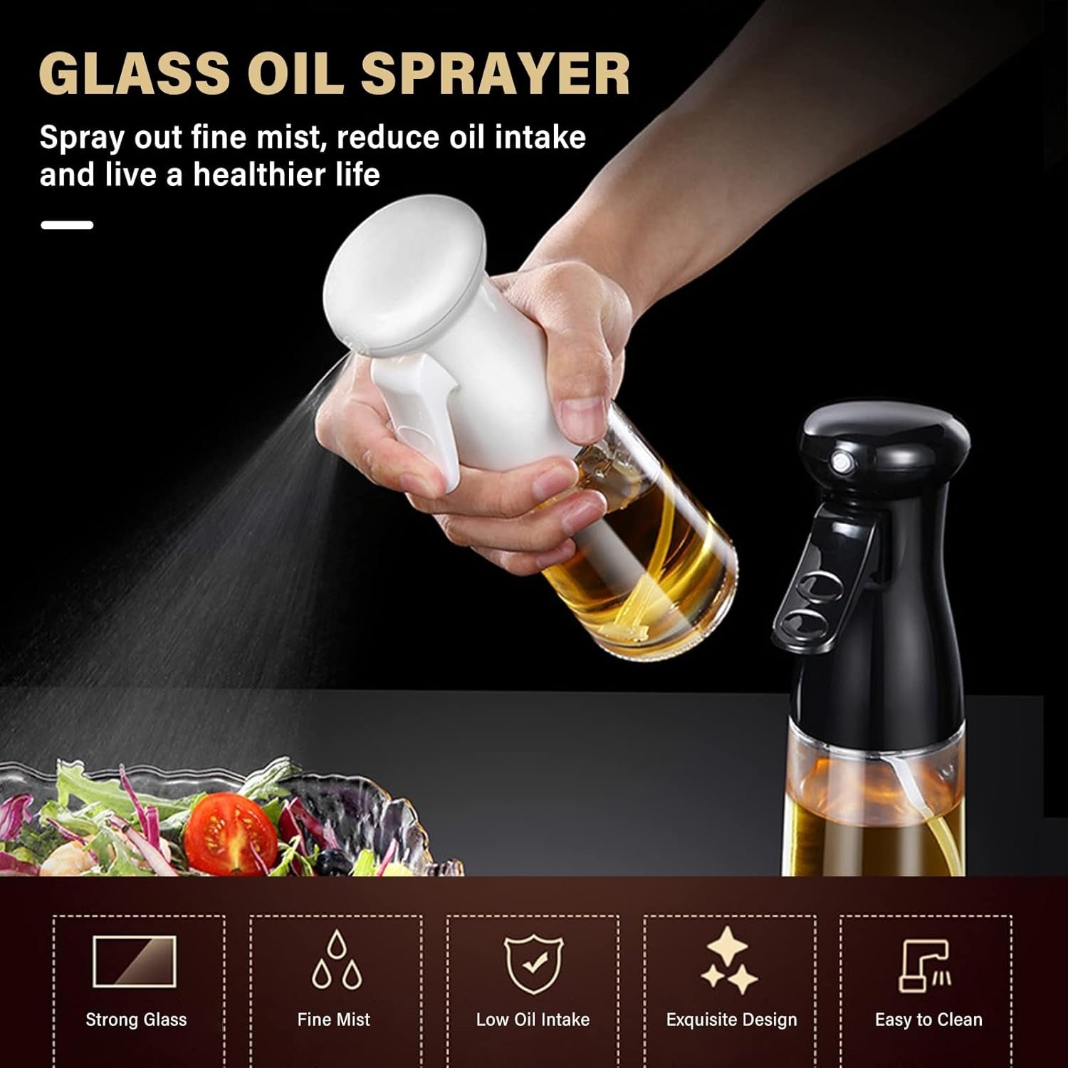Vinegar Mist Sprayer Barbecue Spray Oil Bottle