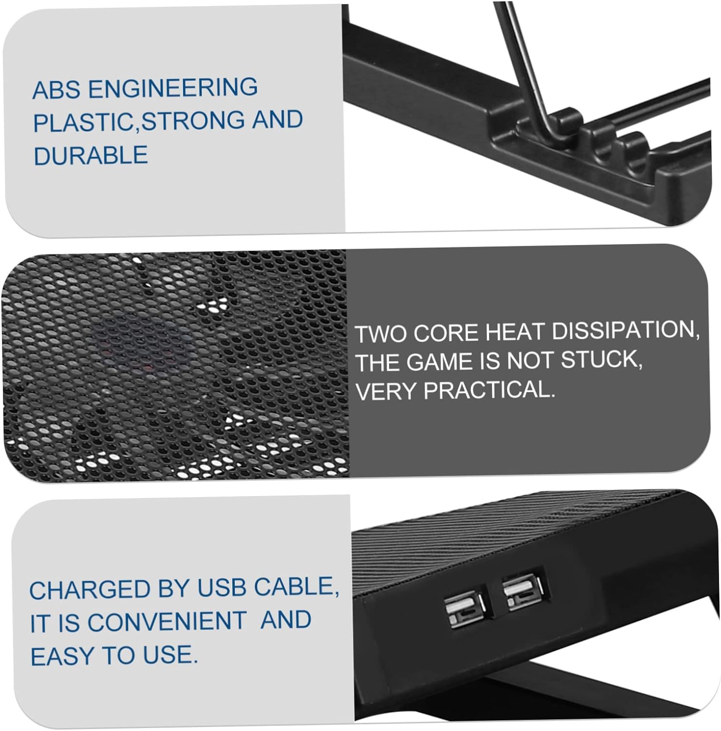 Laptop Cooling Pad With 2 Fans