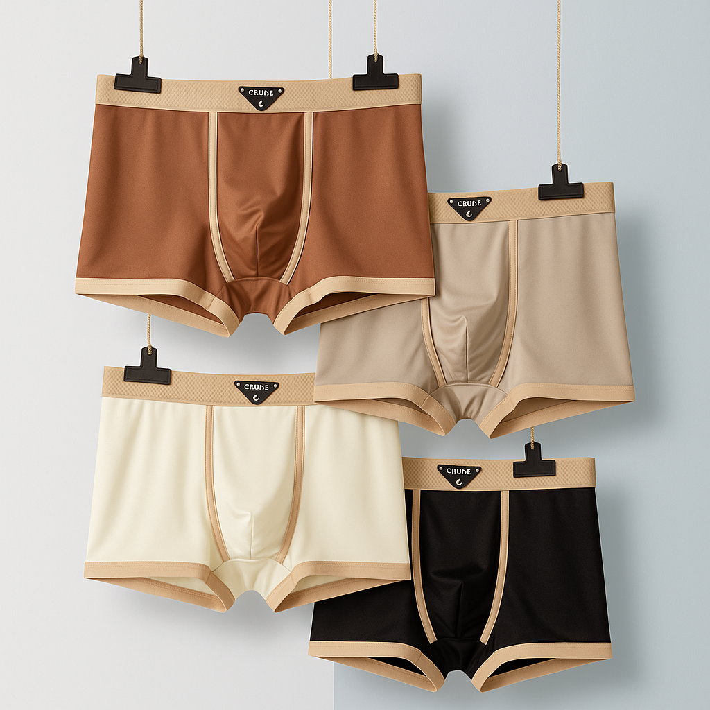 Zero-Friction Solid Ice Silk Underwear( set of 04)