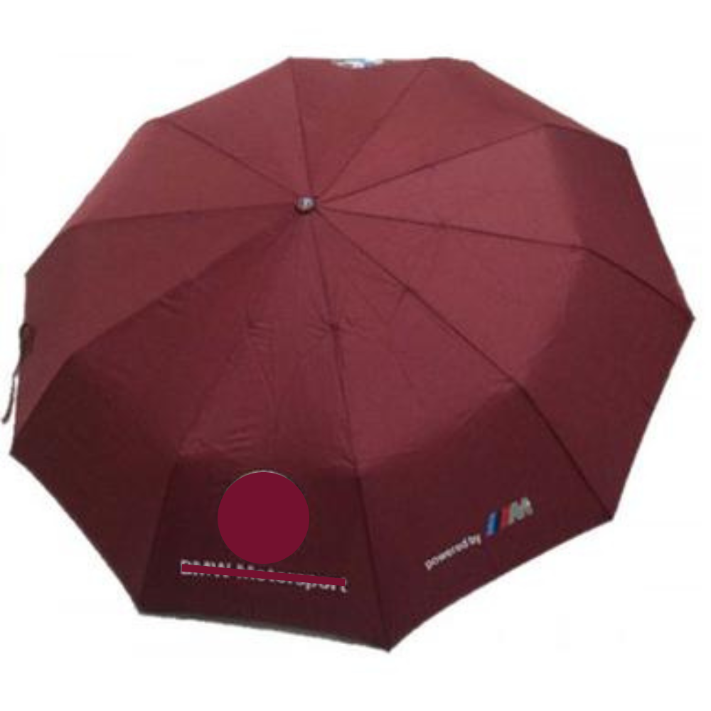 B-M-W Three Folding 10 Ribs UV  Sunny and Rainy Umbrella