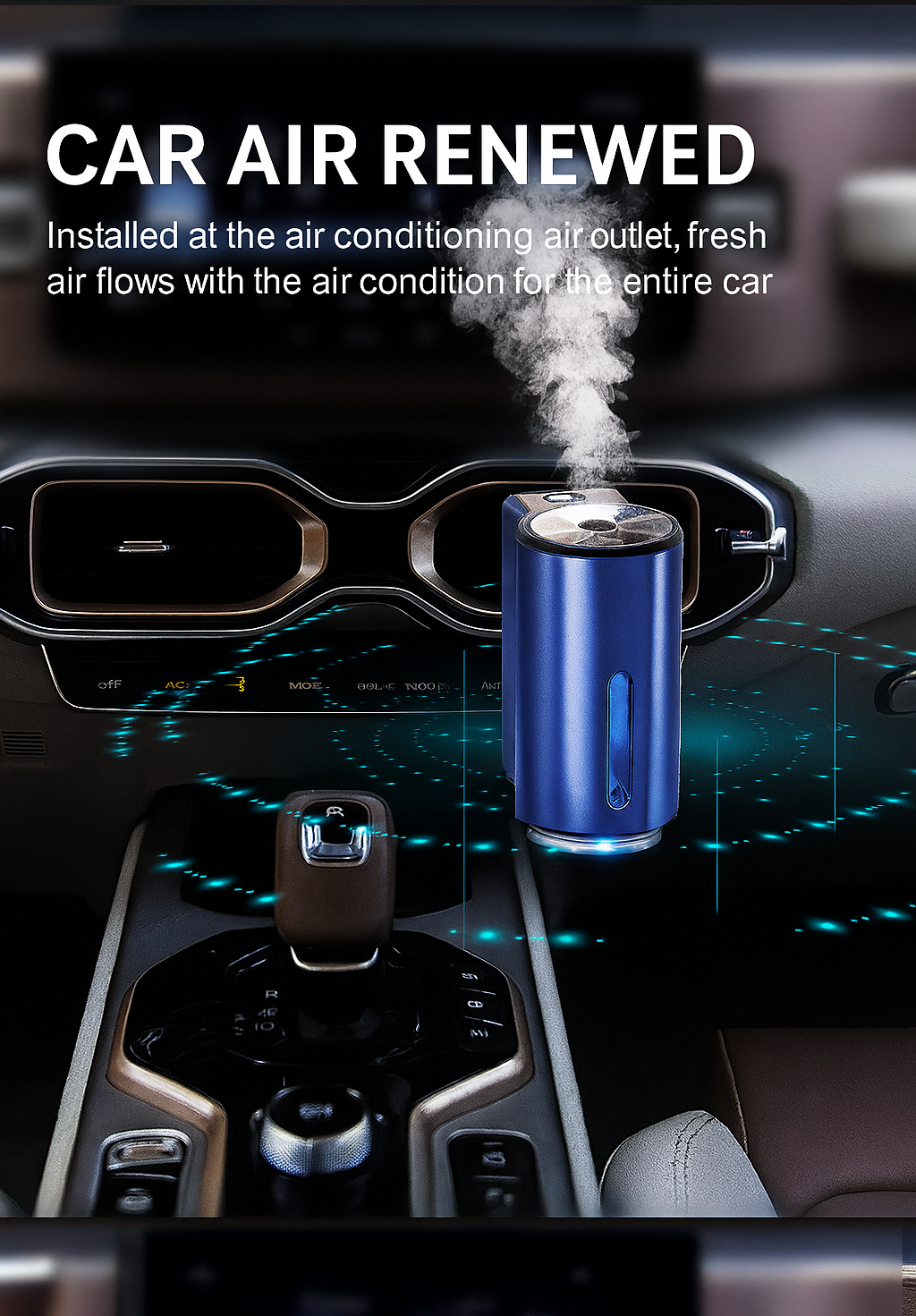 Automatic Car Spray Scent Machine with Fragrance (3 bottles)