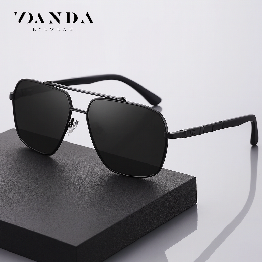 Polarized Metal Large Frame Sunglass for Men