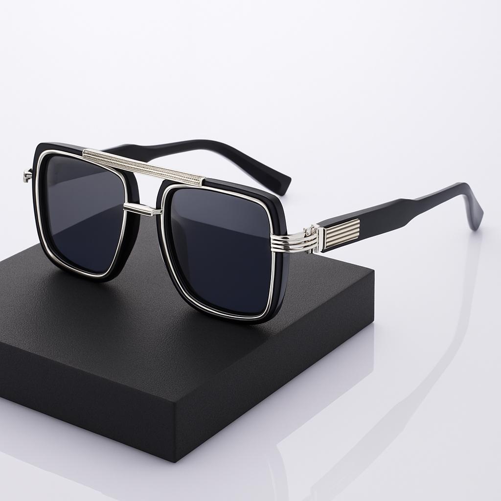 KAJILA Men’s Designer Double Beam Sunglasses