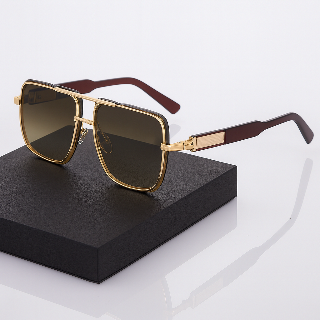 KAJILA Men’s Designer Double Beam Sunglasses