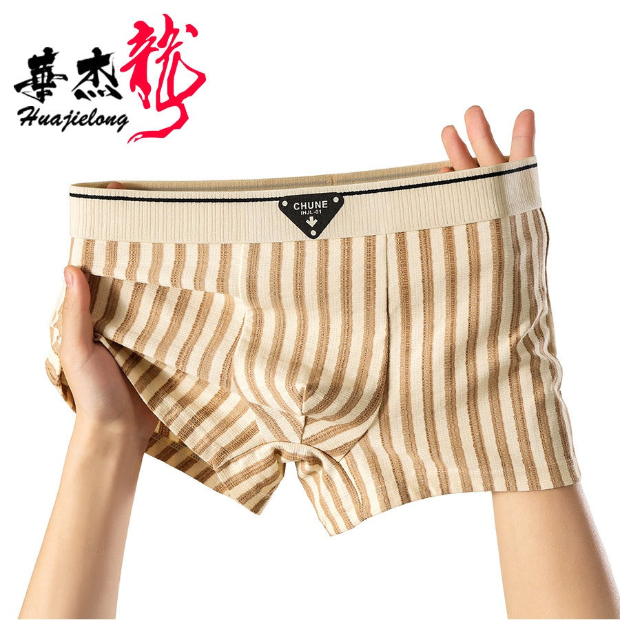 New Striped Soft Cotton Underwear (set of 04)