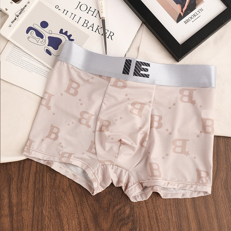 Summer Ice Silk Quick-Dry Men’s Boxers ( set of 04)