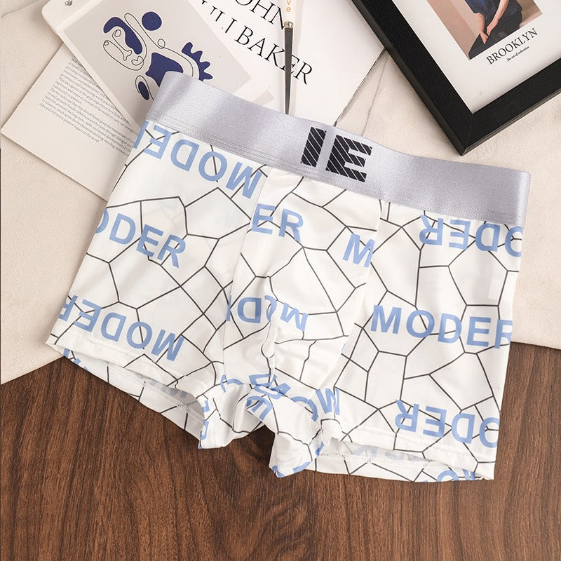 Summer Ice Silk Quick-Dry Men’s Boxers ( set of 04)
