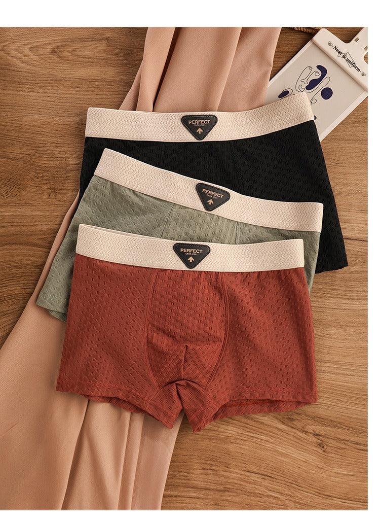 Breathable Antibacterial Ice Silk Underwear (set of 04)