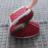 Women PU Leather Warm Winter House Slippers