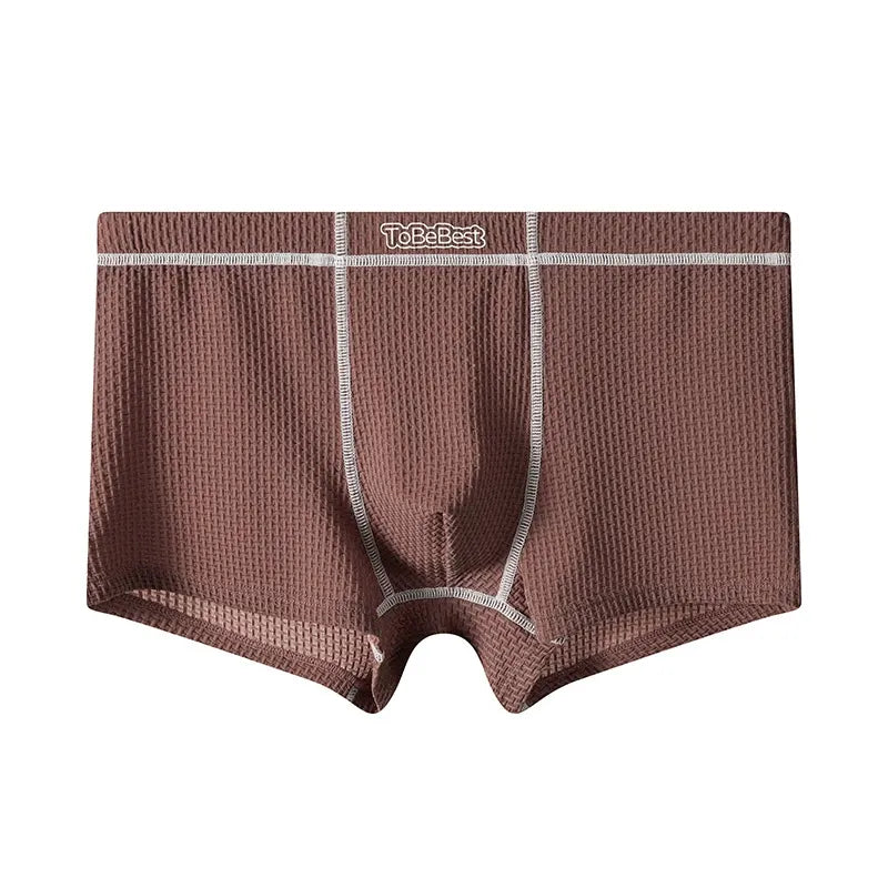 Ice Silk Waffle Texture Boxer Shorts ( Set of 04 )