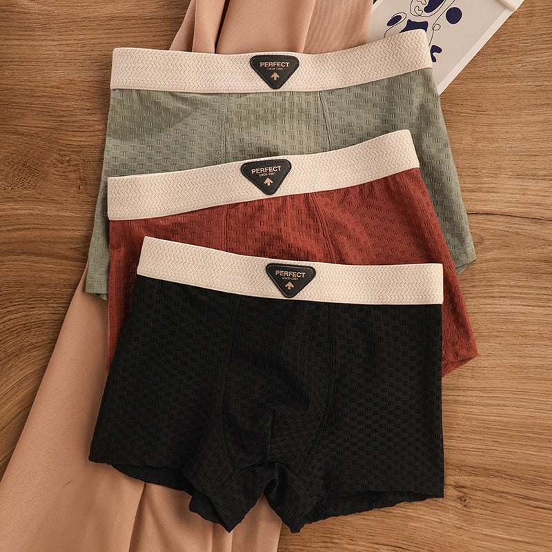 Breathable Antibacterial Ice Silk Underwear (set of 04)