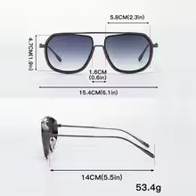 Retro Punk Metal Frame Street Shades