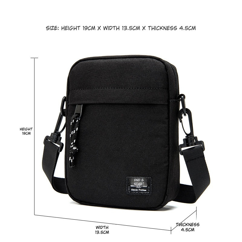 Multifunctional Waterproof Mens Shoulder Bag