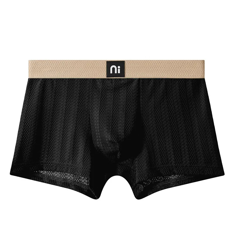 Comfortable Ice Silk Solid Color Briefs( Set of 03)