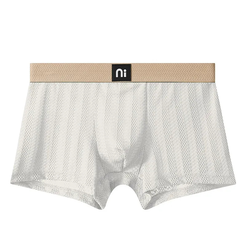 Comfortable Ice Silk Solid Color Briefs( Set of 03)