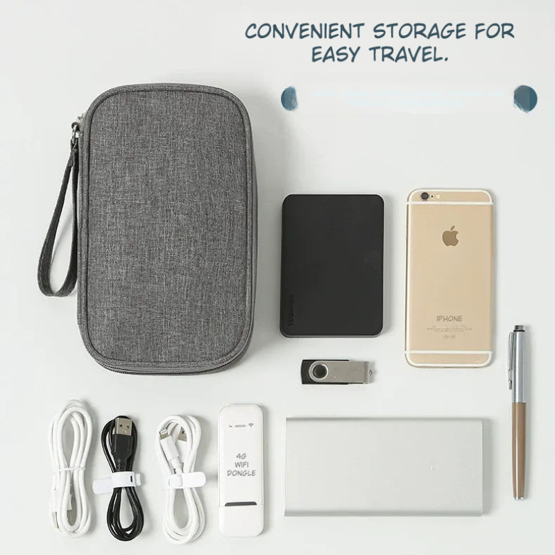 Versatile Data Cable Storage Bag