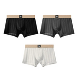 Comfortable Ice Silk Solid Color Briefs( Set of 03)