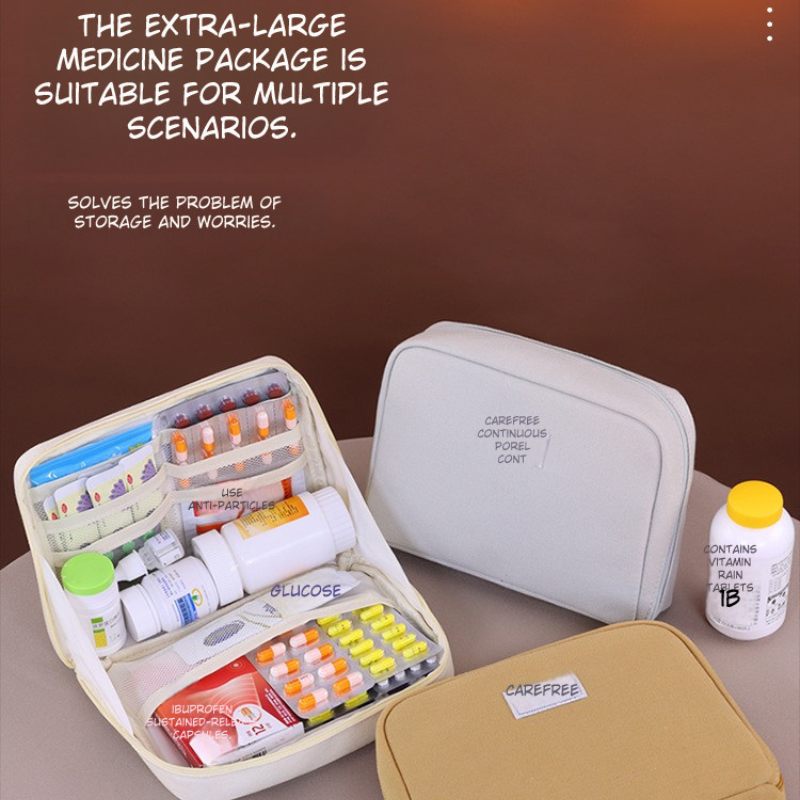 Household Medicine First Aid Storage Bag