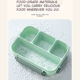 Heating Multi-Compartment Lunch Box With Fork Spoon