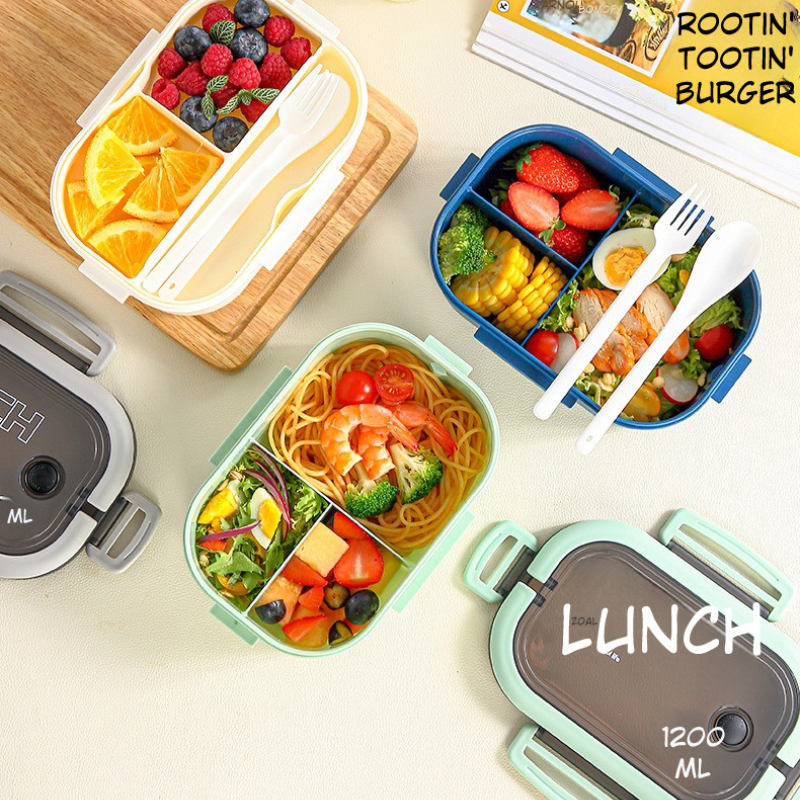 Multi-Compartment Microwave Bento Lunch Box