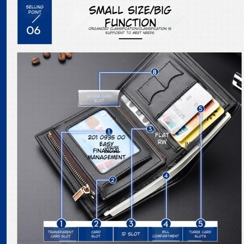 Korean Style Multi-Function Men’s Wallet