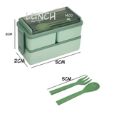 Portable Double-Layer Compartment Bento Box