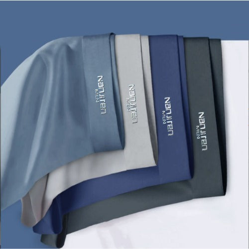 Men's Pure Ice Silk Antibacterial Ultrathin Underwear(set of 4)