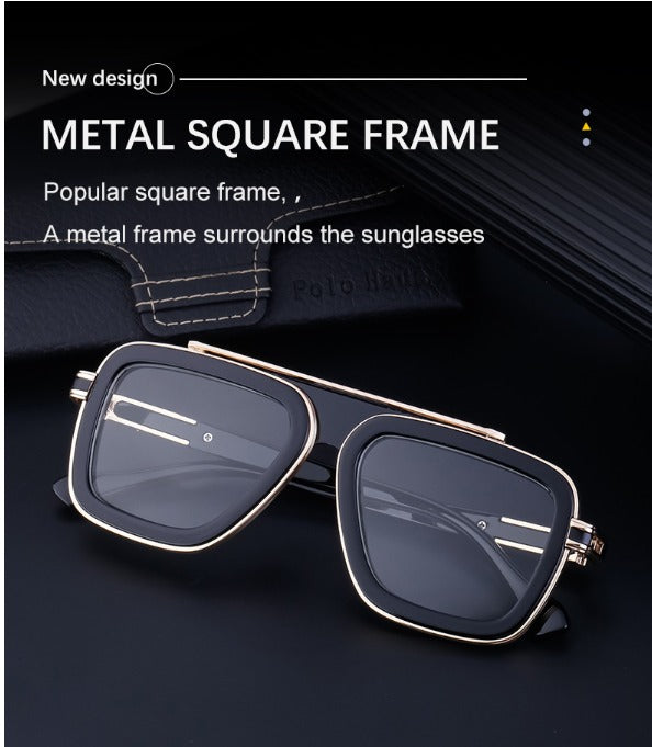 KAJILA Bold Retro Square Sunglasses for Men