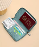 RFID Blocking Zippered Passport Organizer