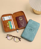 RFID Blocking Zippered Passport Organizer
