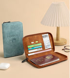 RFID Blocking Zippered Passport Organizer