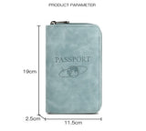 RFID Blocking Zippered Passport Organizer