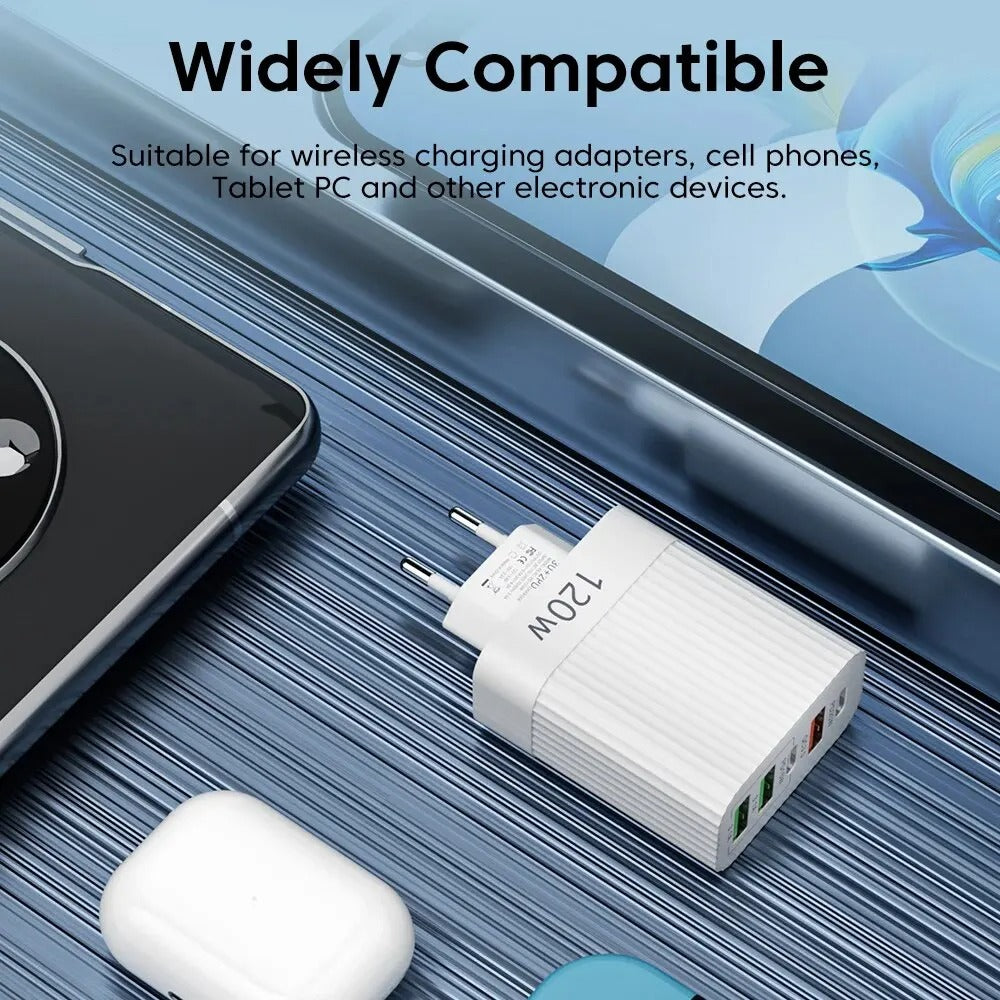 5 in 1 USB-C Multi-Port Fast Charging Adapter