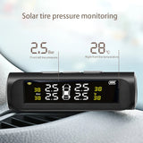 Car Solar Tire Pressure Monitoring System With Display
