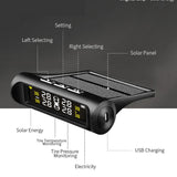 Car Solar Tire Pressure Monitoring System With Display
