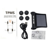 Car Solar Tire Pressure Monitoring System With Display