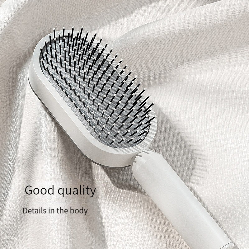 Central Hollow Cushion Hair Comb