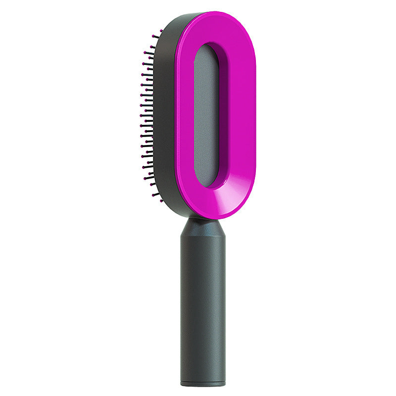 Central Hollow Cushion Hair Comb