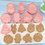 8 Pcs/Set Christmas Cookie Cutters Biscuit Mould Baking Mould